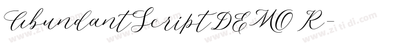 AbundantScriptDEMO R字体转换
